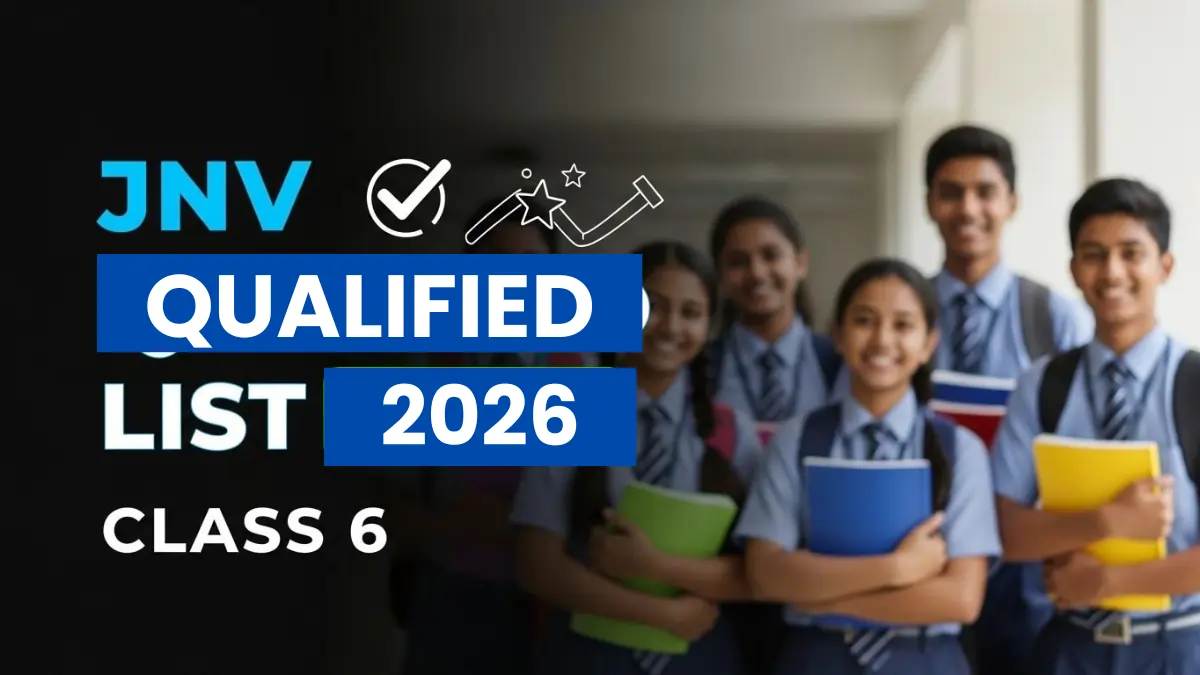 JNV Qualified List 2026 Class 6