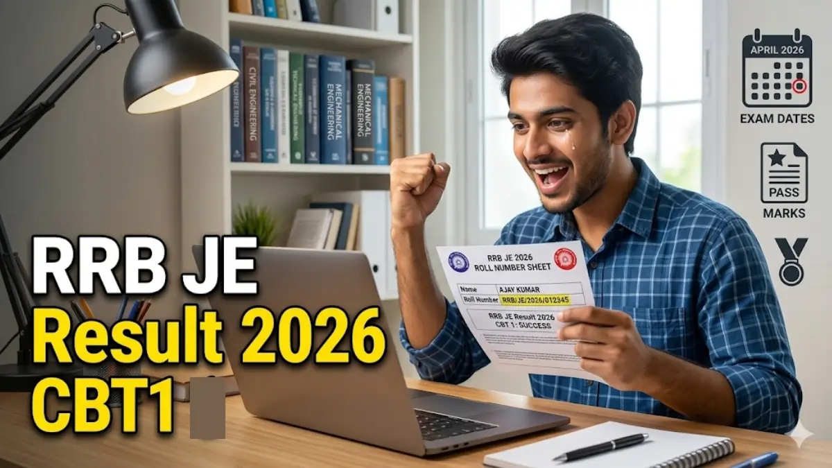RRB JE Result 2026 CBT 1